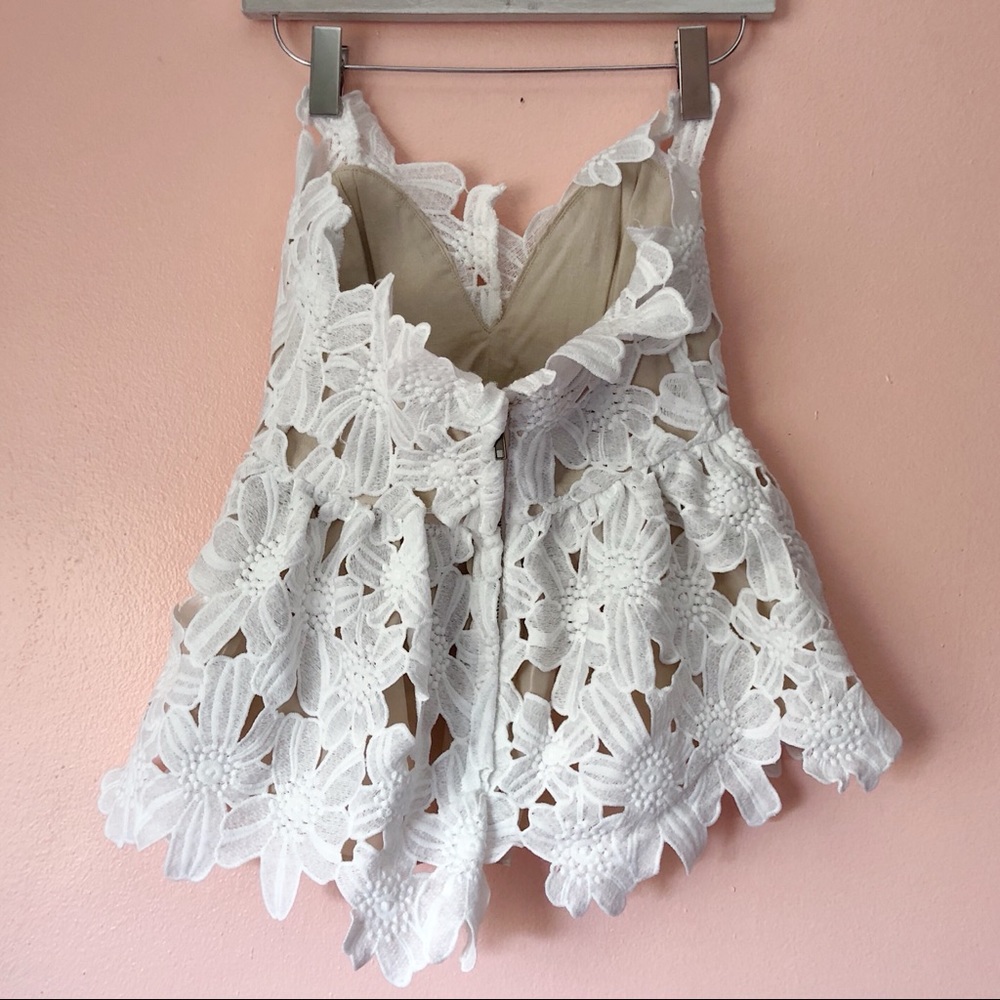 Stone Cold Fox Texas Tube Lace Peplum Top - Picture 3 of 4